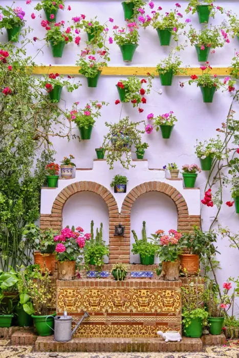 Framed Print : The fountain, source of water, wellness and freshness in the Patios of Cordoba. Andalucia, Spain Framed Print : The fountain, source of water, wellness and freshness in the Patios of Cordoba. Andalucia, Spain