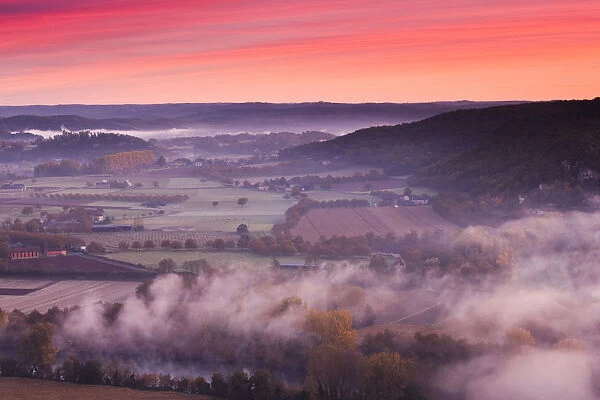 France, Aquitaine Region, Dordogne Department, Domme of the Dordogne River Valley