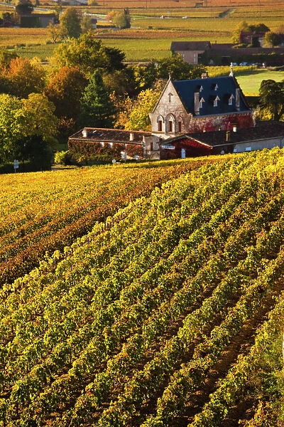 France, Aquitaine Region, Gironde Department, St-Emilion, wine town, UNESCO-listed