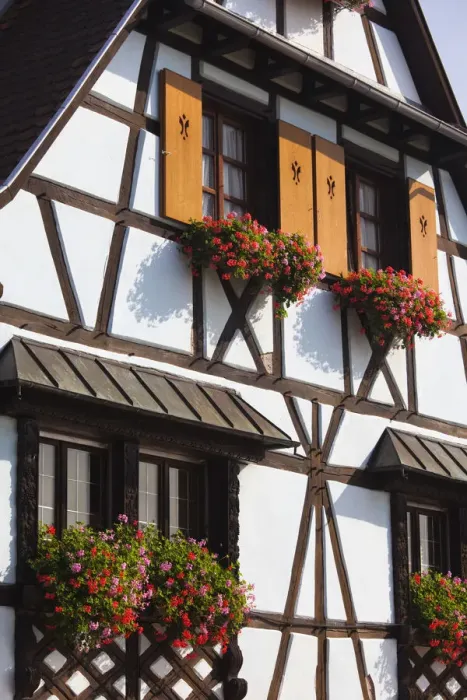 Framed Print : France, Bas-Rhin, Alsace Region, Alasatian Wine Route, Itterswiller, wine town buildings Framed Print : France, Bas-Rhin, Alsace Region, Alasatian Wine Route, Itterswiller, wine town buildings