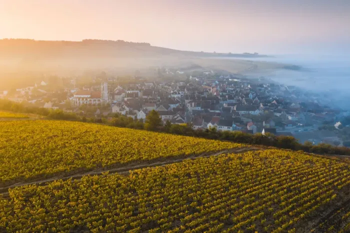 Framed Print : France, Bourgogne-Franche-Comte, Burgundy, Yonne, Irancy. Aerial view Framed Print : France, Bourgogne-Franche-Comte, Burgundy, Yonne, Irancy. Aerial view