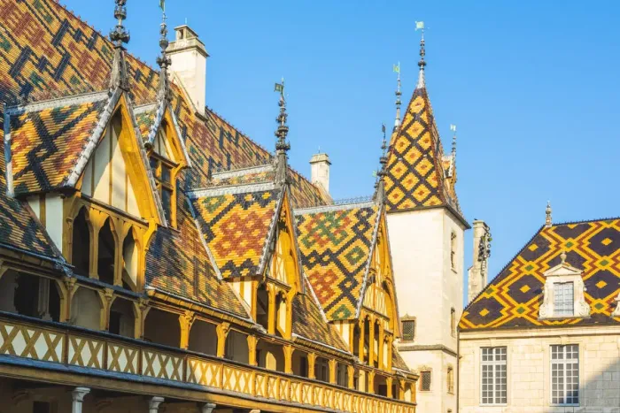 Framed Print : France, Bourgogne-Franche-Comte, Burgundy, Cote-d Or, Beaune. Hospices de Beaune Framed Print : France, Bourgogne-Franche-Comte, Burgundy, Cote-d Or, Beaune. Hospices de Beaune