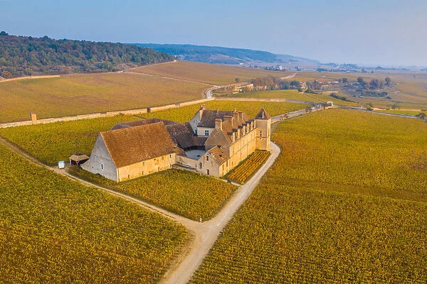 France, Bourgogne-Franche-Comte, Burgundy, Cote-d Or, Vougeot. Clos de Vougeot