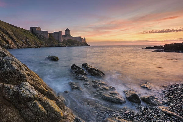 France, Brittany, Cotes d Armor, Cote d Emeraude (Emerald Coast), Plevenon, Fort La Latte, fortified castle on the Pointe de la Latte
