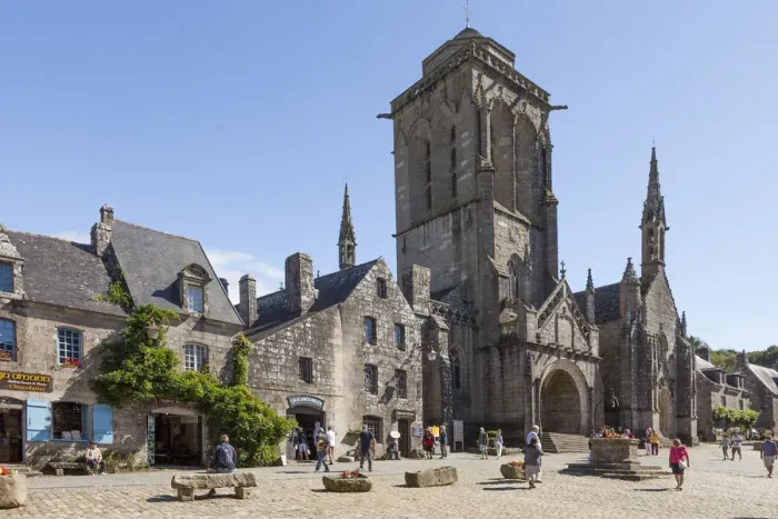 Framed Print : France, Brittany, Finistere, Locronan, labelled Les plus Beaux Villages de France Framed Print : France, Brittany, Finistere, Locronan, labelled Les plus Beaux Villages de France
