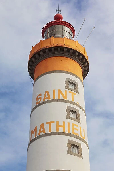 France, Brittany, Finistere, Pointe St. Mathieu lighthouse, close-up