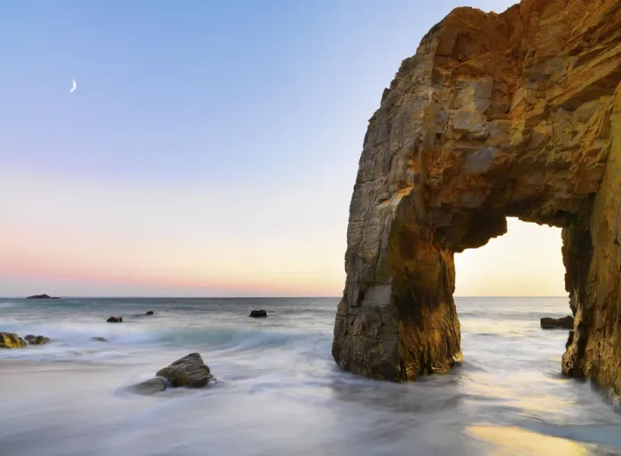 Framed Print : France, Brittany, Morbihan, Cote Sauvage, Quiberon Peninsula, The Arch at Port Blanc Framed Print : France, Brittany, Morbihan, Cote Sauvage, Quiberon Peninsula, The Arch at Port Blanc