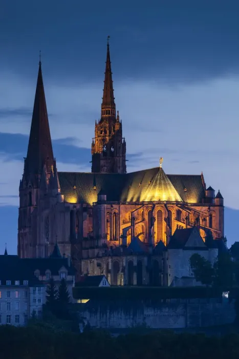 Framed Print : France, Centre Region, Eure et Loir Department, Chartres, Chartres Cathedral