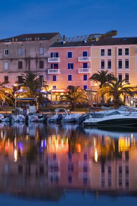 Framed Print : France, Corsica, Corse-du-Sud Department, Corsica South Coast Region, Propriano, town Framed Print : France, Corsica, Corse-du-Sud Department, Corsica South Coast Region, Propriano, town