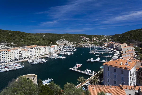 France, Corsica, Corse-du-Sud Department, Corsica South Coast Region, Bonifacio, elevated