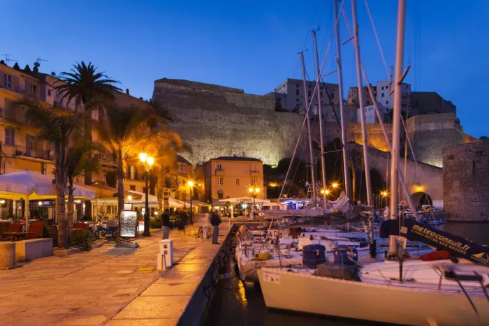 Framed Print : France, Corsica, Haute-Corse Department, La Balagne Region, Calvi, Port de Plaissance Framed Print : France, Corsica, Haute-Corse Department, La Balagne Region, Calvi, Port de Plaissance