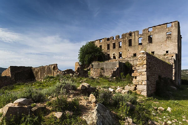 France, Corsica, Haute-Corse Department, La Balagne Region, Argentella, abandoned