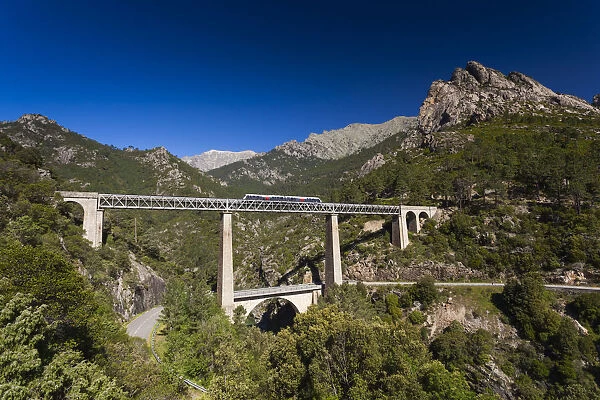 France, Corsica, Haute-Corse Department, Central Mountains Region, Vivario, Pont du