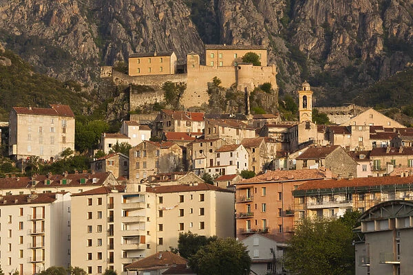 France, Corsica, Haute-Corse Department, Central Mountains Region, Corte, city