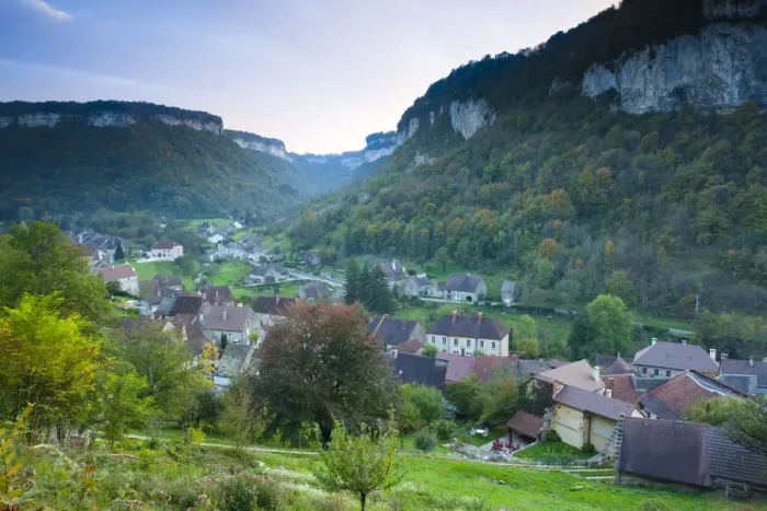 Framed Print : France, Jura Department, Franche-Comte Region, Les Reculees valley area Framed Print : France, Jura Department, Franche-Comte Region, Les Reculees valley area