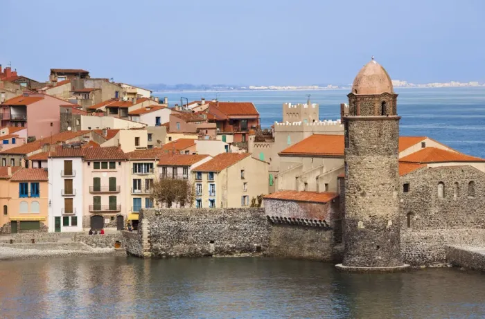 Framed Print : France, Languedoc-Roussillon, Pyrennes-Orientales Department, Vermillion Coast Area Framed Print : France, Languedoc-Roussillon, Pyrennes-Orientales Department, Vermillion Coast Area
