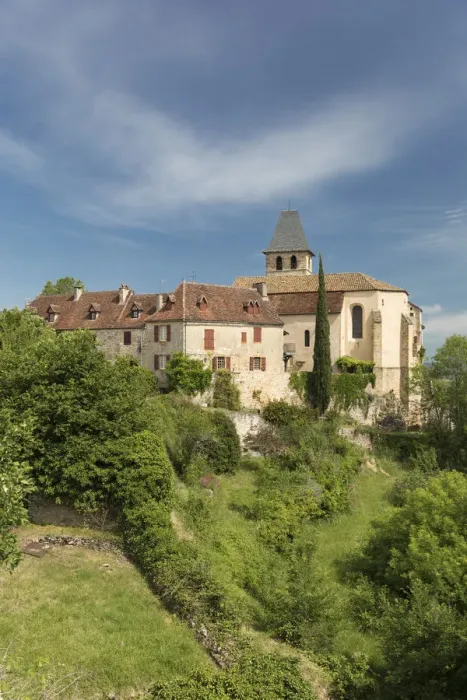 Framed Print : France, Lot, Loubressac, The medieval village and church of Loubressac surrounded Framed Print : France, Lot, Loubressac, The medieval village and church of Loubressac surrounded