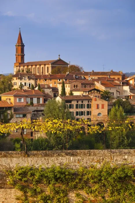 Framed Print : France, Midi-Pyrenees Region, Tarn Department, Albi, view from the Jardin de la Berbie