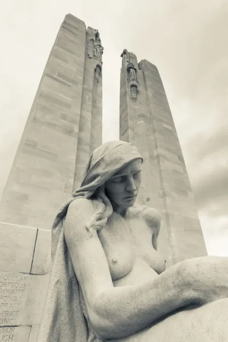 Framed Print : France, Nord-Pas de Calais Region, Vimy, Vimy Ridge National Historic Site of Canada