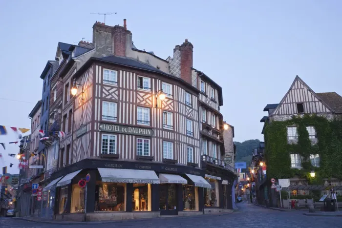 Framed Print : France, Normandy, Honfleur, Street Scene