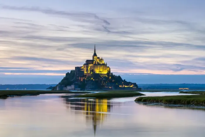 Framed Print : France, Normandy (Normandie), Manche department, Le Mont-Saint-Miichel at sunset Framed Print : France, Normandy (Normandie), Manche department, Le Mont-Saint-Miichel at sunset