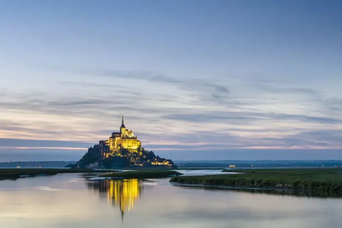 Framed Print : France, Normandy (Normandie), Manche department, Le Mont-Saint-Michel