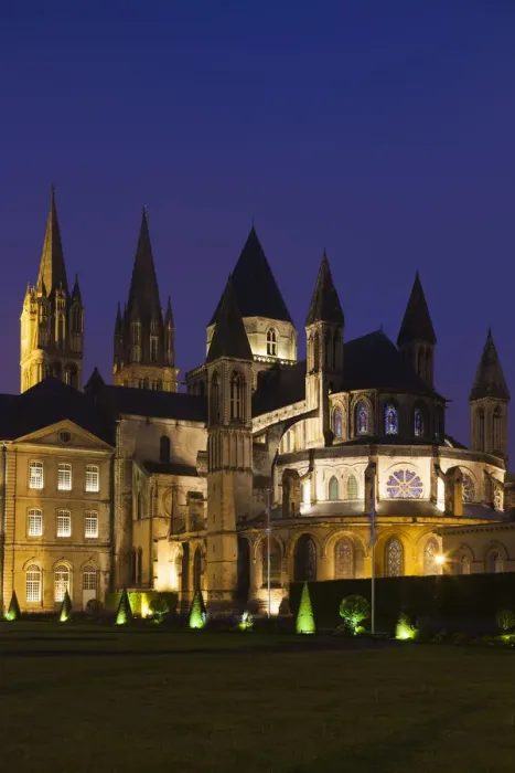 Framed Print : France, Normandy Region, Calvados Department, Caen, Abbaye Aux Hommes abbey and Eglise Framed Print : France, Normandy Region, Calvados Department, Caen, Abbaye Aux Hommes abbey and Eglise