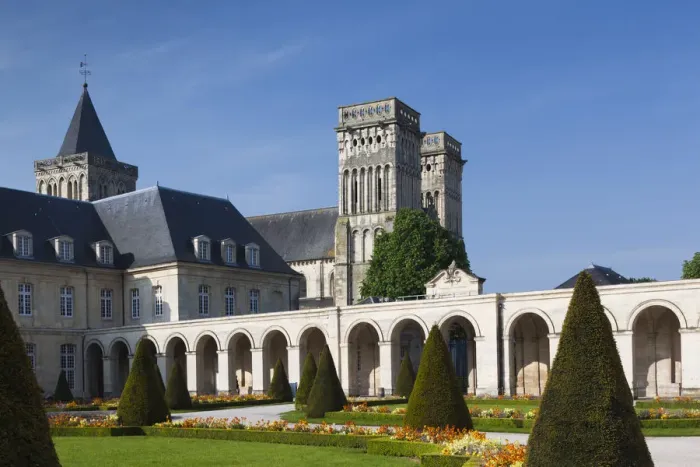 Framed Print : France, Normandy Region, Calvados Department, Caen, Abbaye Aux Dames abbey