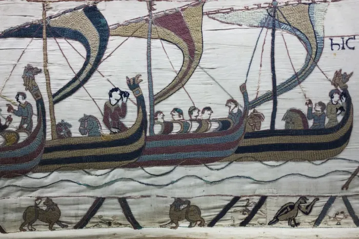 Framed Print : France, Normandy Region, Calvados Department, Bayeux, Tapisserie de Bayeux, Bayeux