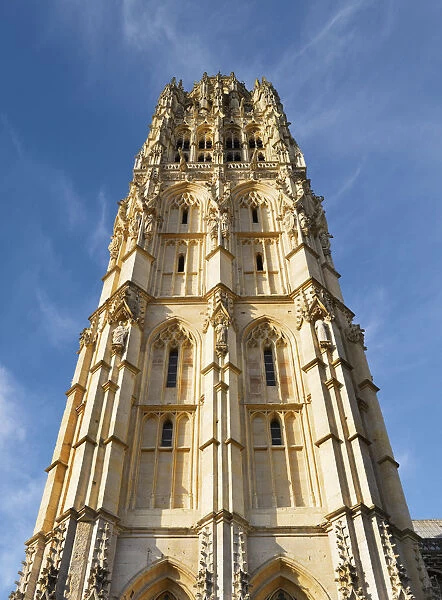 France, Normandy, Rouen, Notra dame cathedral; Bell tower