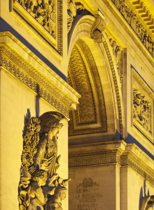 Framed Print : France, Paris, Arc de Triomphe at night Framed Print : France, Paris, Arc de Triomphe at night