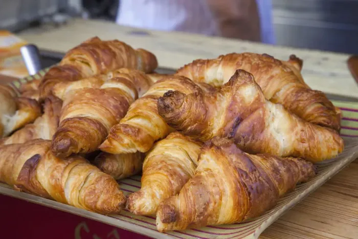 Framed Print : France, Paris, Croissant Display in Patisserie Shop