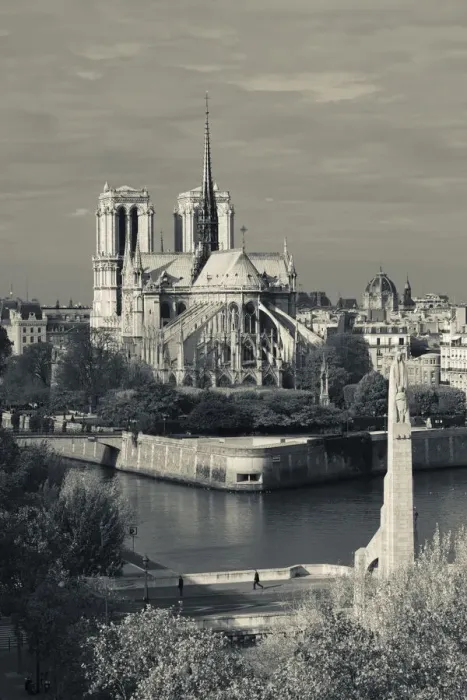Framed Print : France, Paris, elevated view of the Cathedrale Notre Dame and the Pont de la Tournelle Framed Print : France, Paris, elevated view of the Cathedrale Notre Dame and the Pont de la Tournelle