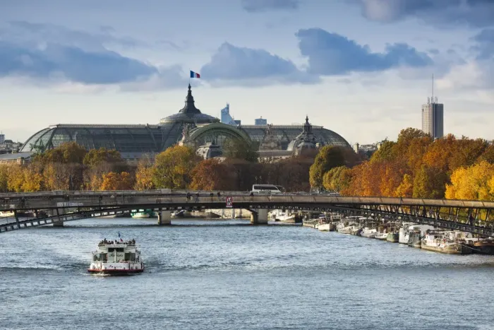 Framed Print : France, Paris, Grand Palais and Seine River Framed Print : France, Paris, Grand Palais and Seine River