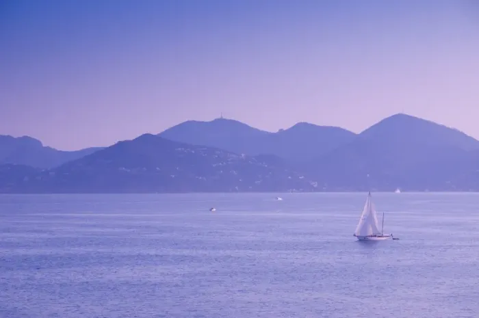 Framed Print : France, Provence-Alpes-Cote d Azur, Cannes, Sailing boat Framed Print : France, Provence-Alpes-Cote d Azur, Cannes, Sailing boat