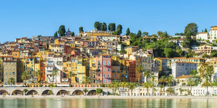 Framed Print : France, Provence-Alpes-Cote d Azur, French Riviera, Alpes-Maritimes, Menton