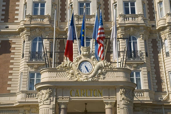 France, Provence-Alpes-Cote d Azur, Cannes, Boulevard de la Croisette, Carlton Hotel