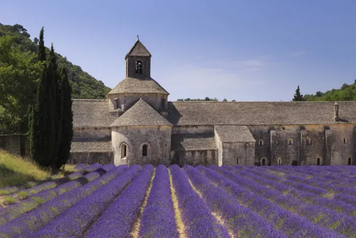 Framed Print : France, Provence Alps Cote d Azur, Haute Provence, Cistercian monastery of Senanque
