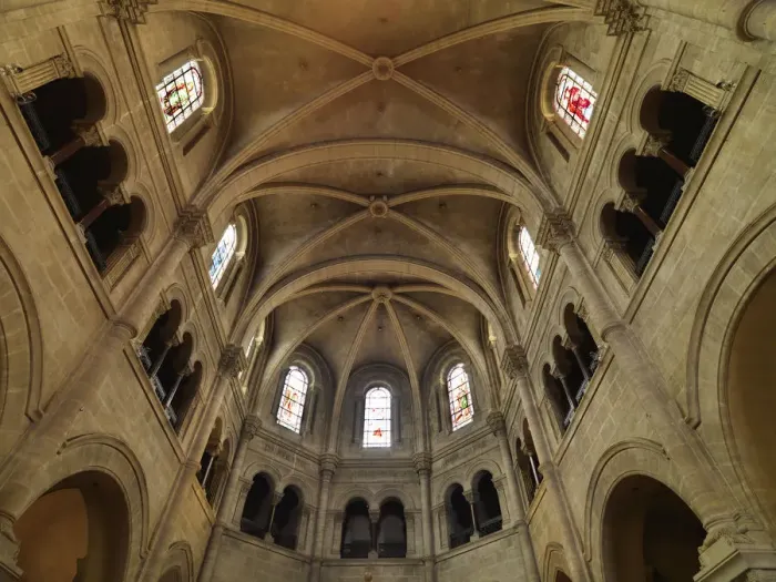 Framed Print : France, Provence, Nimes, Interior of Nimes cathedral Framed Print : France, Provence, Nimes, Interior of Nimes cathedral