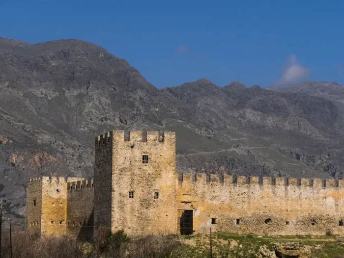 Framed Print : Frangokastello castle southern Crete, Greece Framed Print : Frangokastello castle southern Crete, Greece
