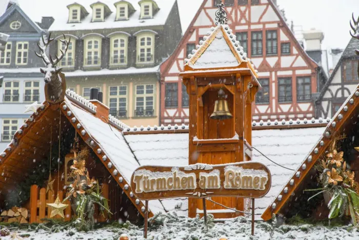 Framed Print : Frankfurt Christmas Market, Frankfurt am Main, Hesse, Germany