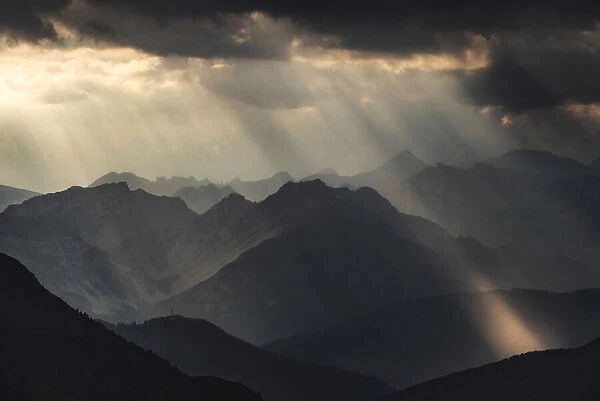 French Alps in a storm, Cote d Azur, France