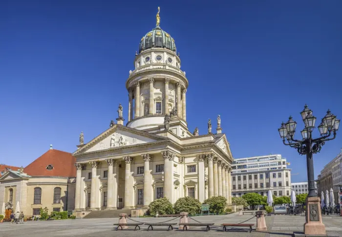 Framed Print : French Cathedral on Gendarmenmarkt, Berlin, Germany Framed Print : French Cathedral on Gendarmenmarkt, Berlin, Germany