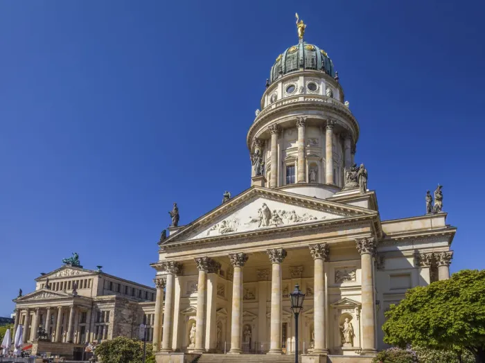 Framed Print : French Cathedral on Gendarmenmarkt, Berlin, Germany Framed Print : French Cathedral on Gendarmenmarkt, Berlin, Germany