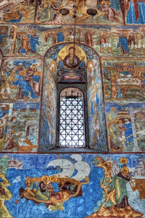 Framed Print : Fresco in the church of St. John the Theologian (1683), Rostov, Yaroslavl region, Russia