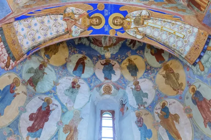 Framed Print : Fresco painting, Transfiguration Cathedral, Monastery of Saint Euthymius, Suzdal, Vladimir region, Russia Framed Print : Fresco painting, Transfiguration Cathedral, Monastery of Saint Euthymius, Suzdal, Vladimir region, Russia