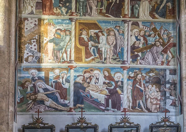 Frescoes in the pilgrimage church Maria Schnee in Obermauern, Virgental, East Tyrol