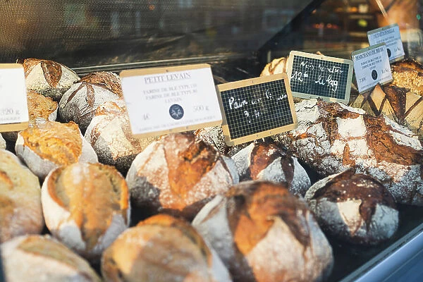 Freshly baked bread, Paris, France