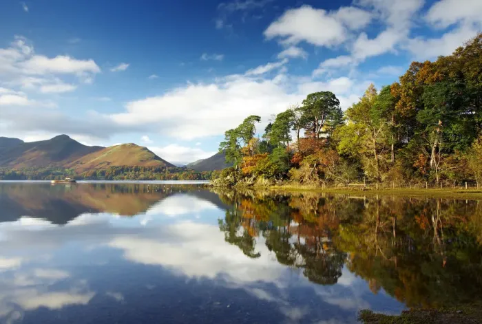 Framed Print : Friars Crag Reflecting in Derwent Water, Lake District National Park, Cumbria Framed Print : Friars Crag Reflecting in Derwent Water, Lake District National Park, Cumbria