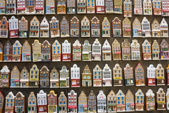 Framed Print : Fridge Magnets of Amsterdam town houses, Amsterdam, Holland Framed Print : Fridge Magnets of Amsterdam town houses, Amsterdam, Holland